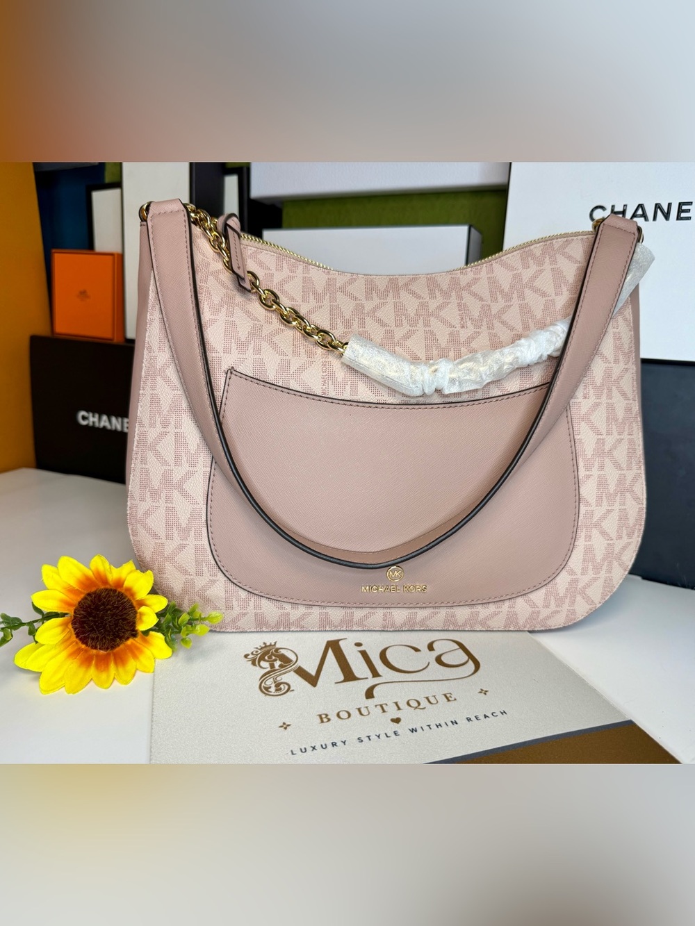 🆕 MICHAEL KORS Ballet LG TZ Hobo Shoulder Bag